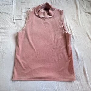 J. Crew Velvet Mock Neck Top in Size M